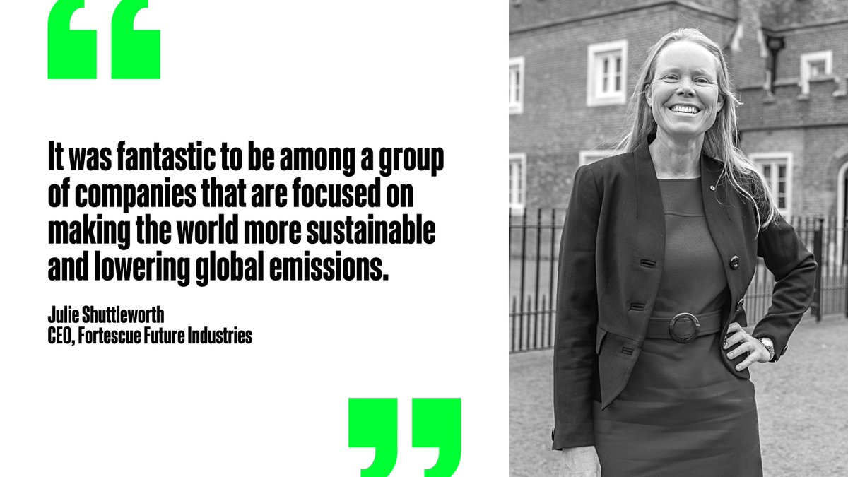 Fortescue Future Industries recently attended the Sustainable Market Initiative CEO Summit, hosted by His Royal Highness The Prince of Wales.👏