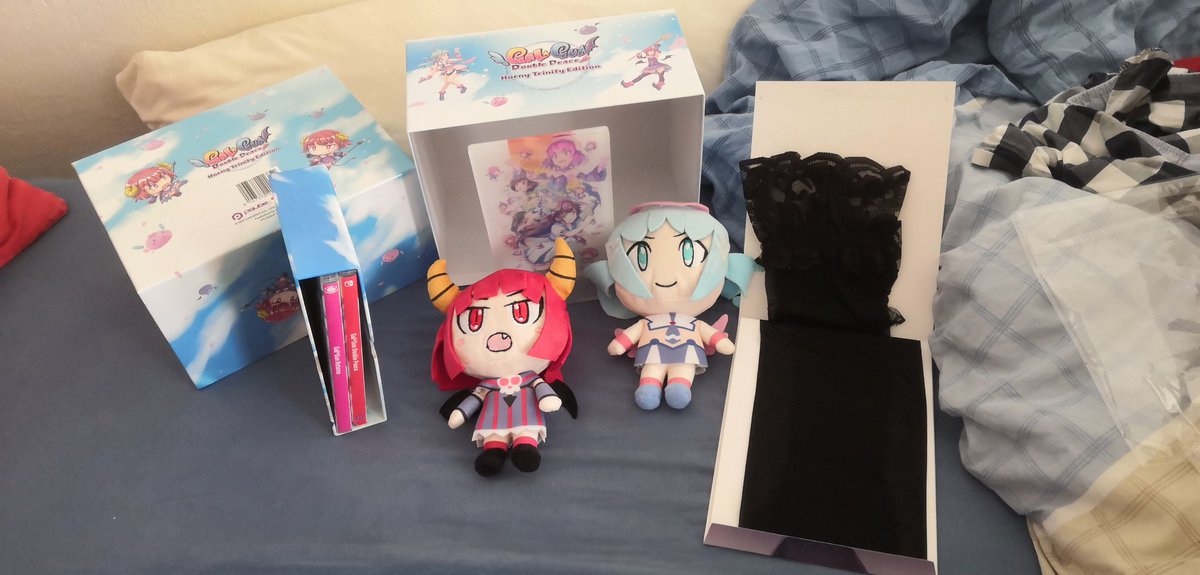 BowtieShyGuy's tweet photo. The first time I ever got a call from customs, and of course it had to be a game tagged with "Horny Trinity Edition" 😂
Luckily the guy was super professional about it and didn't ask further questions after explaining "it's just a Limited Edition Game"
#GalGun #DoublePeace https://t.co/1O7Wts80cH