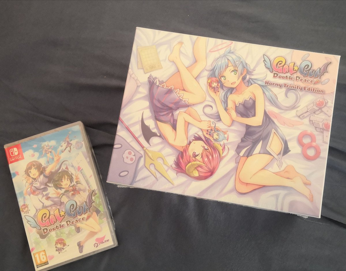 BowtieShyGuy's tweet photo. The first time I ever got a call from customs, and of course it had to be a game tagged with "Horny Trinity Edition" 😂
Luckily the guy was super professional about it and didn't ask further questions after explaining "it's just a Limited Edition Game"
#GalGun #DoublePeace https://t.co/1O7Wts80cH