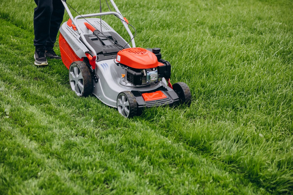 MightyGreenLawn's tweet photo. When mowing the grass, the blades develop a grain and lean towards the direction they’re cut.  Changing mowing direction every time will help to promote upright growth and prevent ruts from developing.

#mightygreen #LawnCare #lawntips #greengrass https://t.co/wQWWp5IXQd