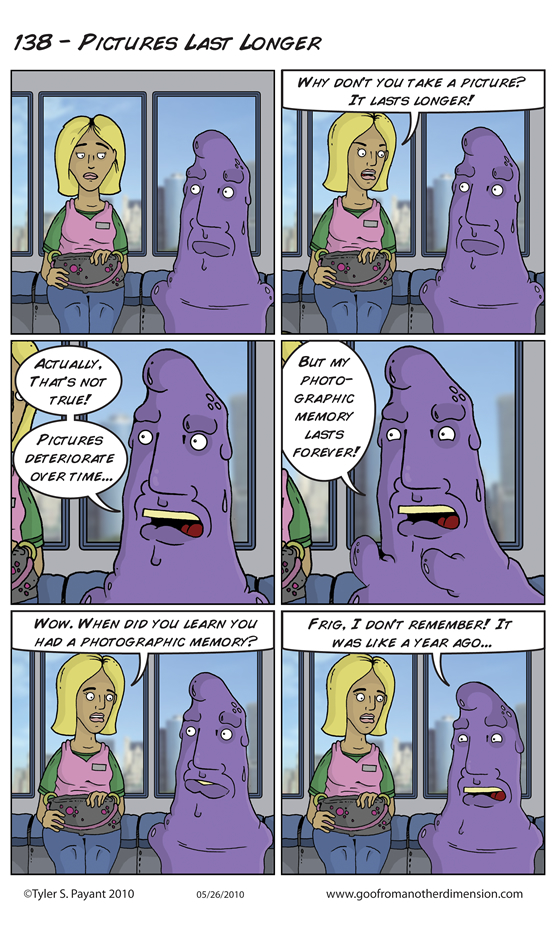 A comic about Goo's photographic memory!

All Goo From Another Dimension comics can be found on #teaspooncomics

teaspooncomics.com/goo-from-anoth…

#Webcomic #TREASURE