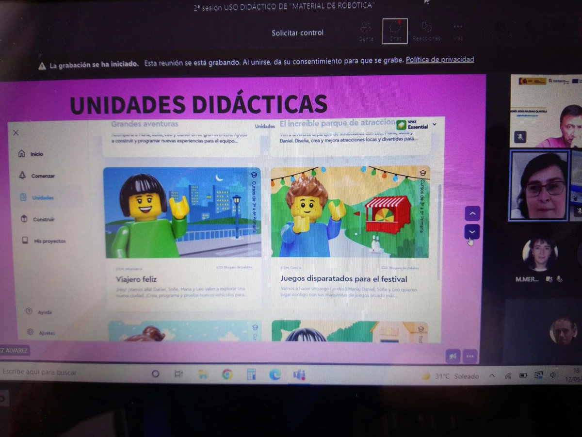 cfiemiranda's tweet photo. 👩‍🏫Proyectos #CoDiCeTIC: formación para centros de la provincia de Burgos.

🤖 Sesión 2 Módulo "Robótica" con Nieves López Álvarez

👩‍💻 Uso didáctico del material de robótica

#CompDigEdu_CyL
#tiCyL #formaciónCyL https://t.co/E4myhBB6Yo