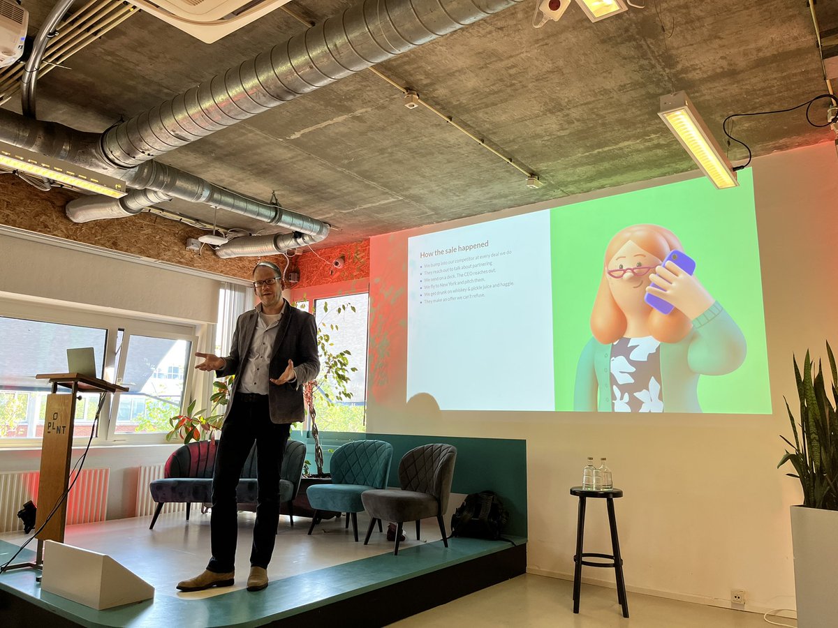 Funny story by Robin Allenson on how, why and when he sold his AI company. Apparently sometimes you need pickle juice to sell! #smbcafe