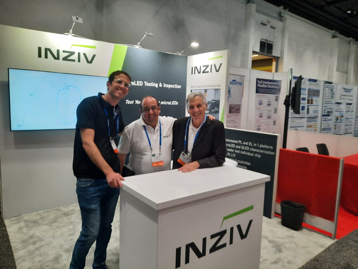 in_ziv's tweet photo. Wow! What a busy week here at #displayweek2022 - exciting to see how much interest there is in microLEDs and microLED testing. Stop by booth 226! Also, CEO David Lewis will be speaking today at 10:40 in Room 220C on "Recent Advancements in microLED Testing and Inspection" https://t.co/vBP07WiST2