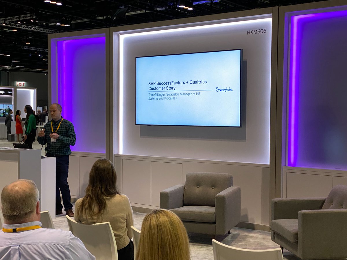 Retaining employees who are committed to driving your org’s success is a growing challenge. At #sapsapphire we're hearing about <a href="/Swagelok/">Swagelok</a>'s  journey with #SAP #SuccessFactors and #Qualtrics to help them retain &amp; attract top talent. #EmployeeExperience #HXM