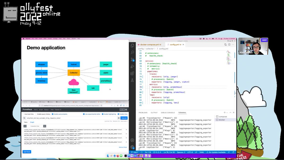 o11yfest 2022 (May 9-12) (@o11yfest) on Twitter photo Come and get personally trained by the real <a href="/codeboten/">alex boten</a> from <a href="/LightstepHQ/">Lightstep is now ServiceNow Cloud Observability</a> on the 🔴 CURRENTLY ACTIVE 🔴 "Getting Familiar with OpenTelemetry Collector" workshop! ==> buff.ly/3NfCtY5 Come and get personally trained by the real <a href="/codeboten/">alex boten</a> from <a href="/LightstepHQ/">Lightstep is now ServiceNow Cloud Observability</a> on the 🔴 CURRENTLY ACTIVE 🔴 "Getting Familiar with OpenTelemetry Collector" workshop! ==> buff.ly/3NfCtY5