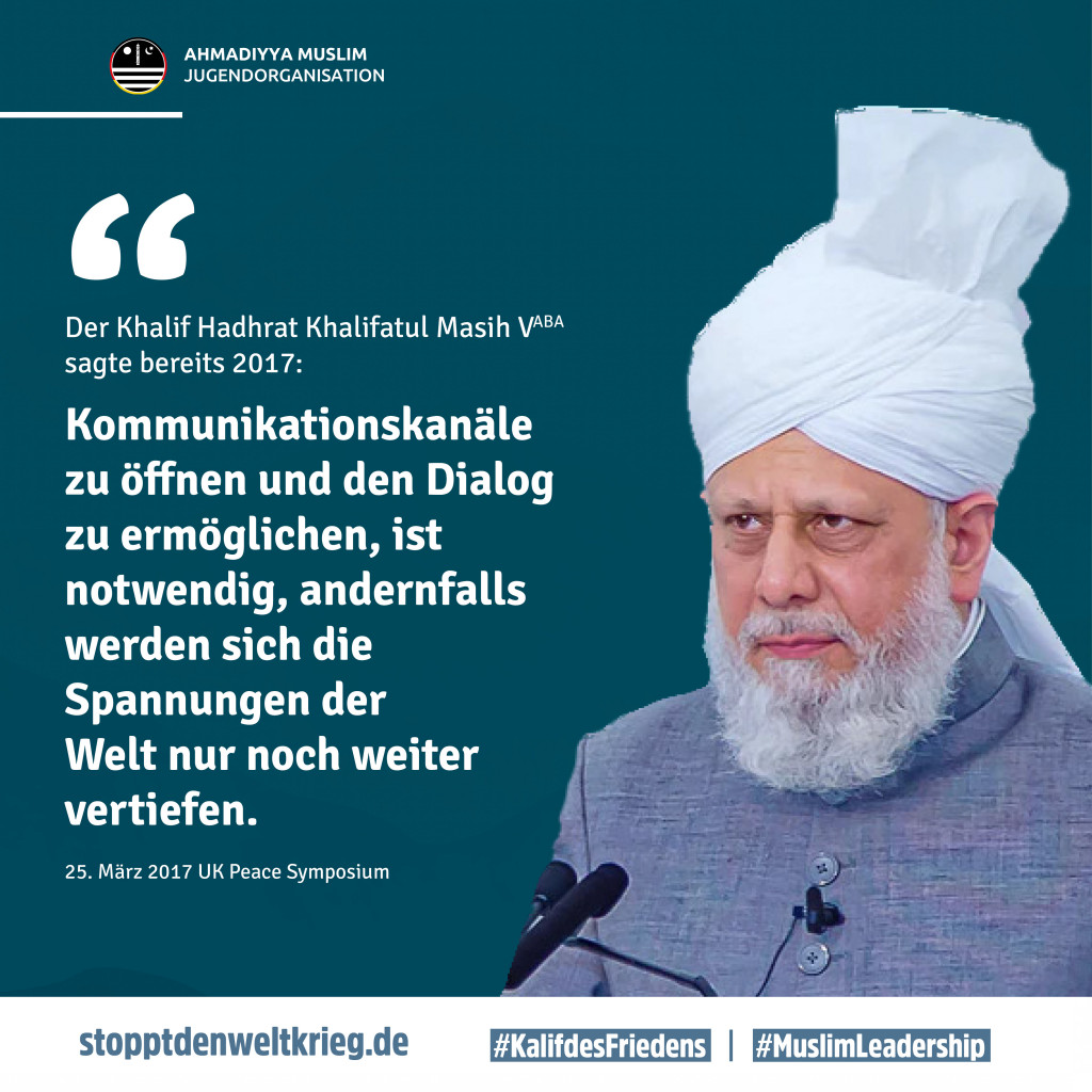 shaheen_danial's tweet photo. Diplomatische Bemühungen sind stets aufrechtzuerhalten um nachhaltigen Frieden zu etablieren. https://t.co/pbvFenJ8Lb

#KalifdesFriedens #MuslimLeadership https://t.co/N4zCx7hbPS