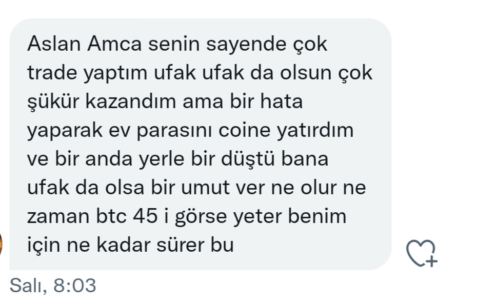 Benim Telegram'daki grup parasını her yere dağıtıyor. Siz neden her şeyinizi bir yere bağlıyorsunuz ? Ben sevmiyorum bu Bitcoin'i ama benden kazandığınızı gidip orada kaybettiğiniz için ben geleceğim. Sizin kaybettiğiniz yerde ben kazanacağım ve ben bunu bekleyerek yapacağım.