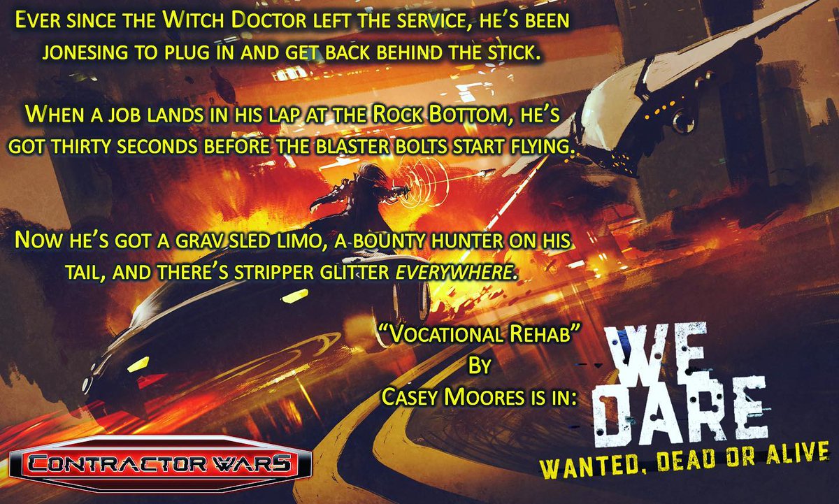 Tim C Taylor (@timctaylor) on Twitter photo Vocational Rehab by <a href="/caseymoops/">Caseymoops</a> is the most baddass #Cyberpunk chase sequence you will read this century. It will leave you breathless. And in a cloud of stripper bar glitter. amazon.com/dp/B09ZH6PWZS
#WeDare #CKP #GravSleds #BigPen #TeenageCrimeBossGirl #AReviewEachDay Vocational Rehab by <a href="/caseymoops/">Caseymoops</a> is the most baddass #Cyberpunk chase sequence you will read this century. It will leave you breathless. And in a cloud of stripper bar glitter. amazon.com/dp/B09ZH6PWZS
#WeDare #CKP #GravSleds #BigPen #TeenageCrimeBossGirl #AReviewEachDay