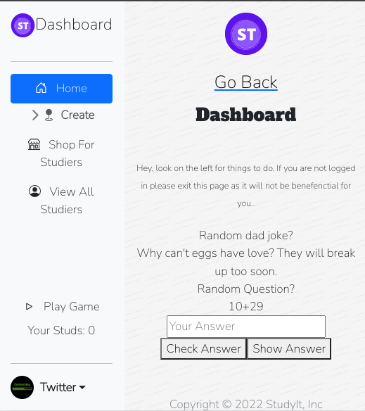 StudyItLive's tweet image. Dashboard is way better on mobile now. Enjoy! Also we removed news as it didn&apos;t become convenient for us. The sidebar is now smaller on PCs too, I don&apos;t know if I like it yet, we shall see.