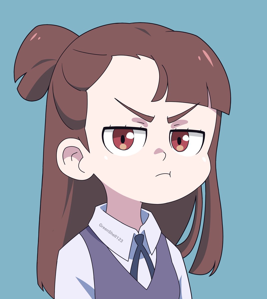 アッコ(リトルウィッチアカデミア) 「Akko again #LittleWitchAcademia 」|GreenShell123のイラスト