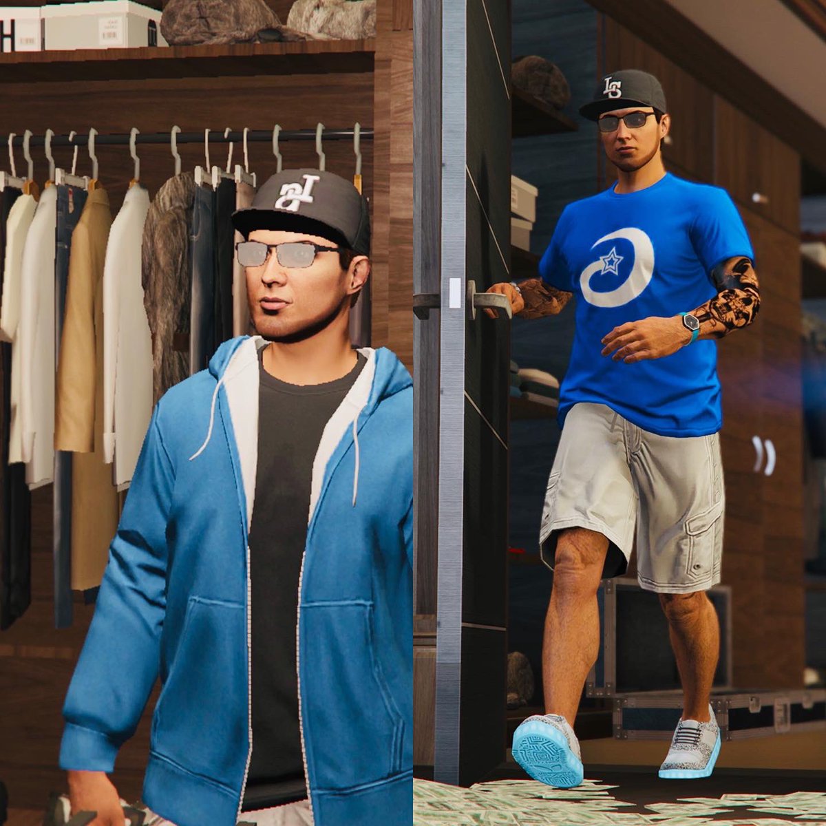 DarstarEddy's tweet photo. Honestly I feel like this was a sign for me to change my signature look in #GTAOnline. Time to hang up the jacket. https://t.co/RUwlyzn9Cb