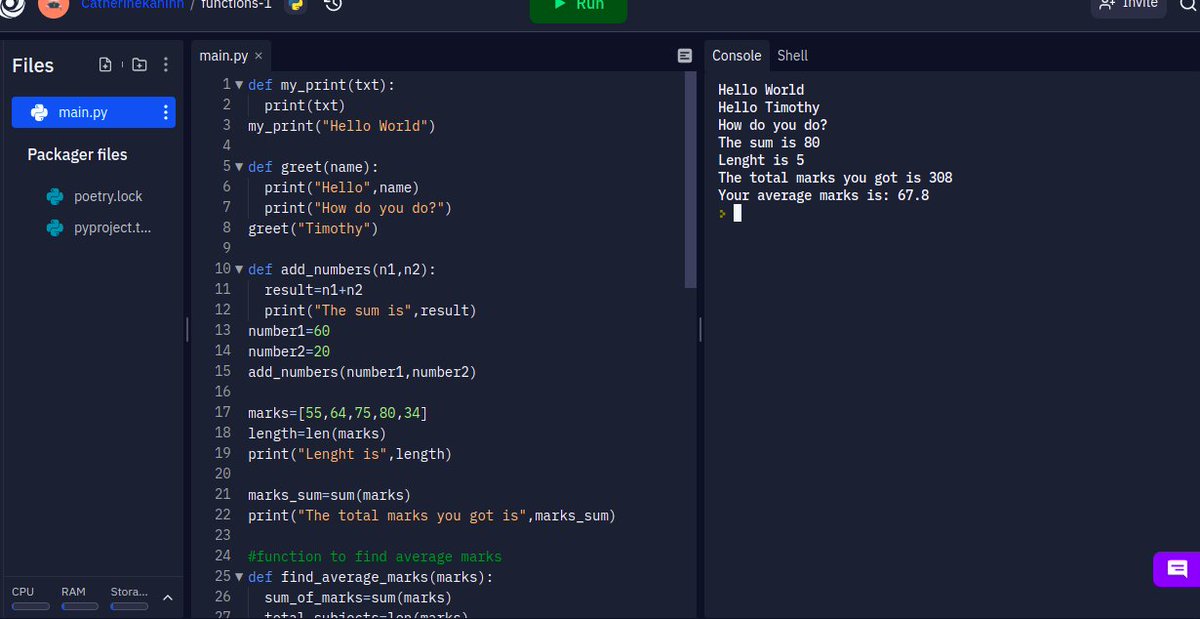 CKaninni's tweet photo. #day8of100daysOfcode
#codeHive2022 
I worked on functions in Python. https://t.co/cfUX0qgnwK