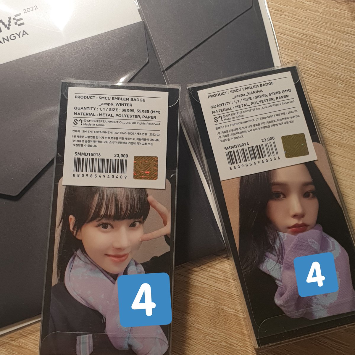 _ningAErial's tweet photo. 에스파 윈터 앨범 smcu ar ticket 엠블럼 뱃지 윈터 카리나 양도해요 미개봉이라 하자 여부❌ 배미포입니다

티켓 지젤 닝닝 새비지 홀로그램 포카 홀카 포토카드 앨범 디박 디럭스 ���스 파티온 이즈위 무모샵 영통 특전 세비지 시그 분철 본품 1차 2차 3차 md 스엠 미개봉 앨범 판매 앨포 https://t.co/ozuzhqFyGh