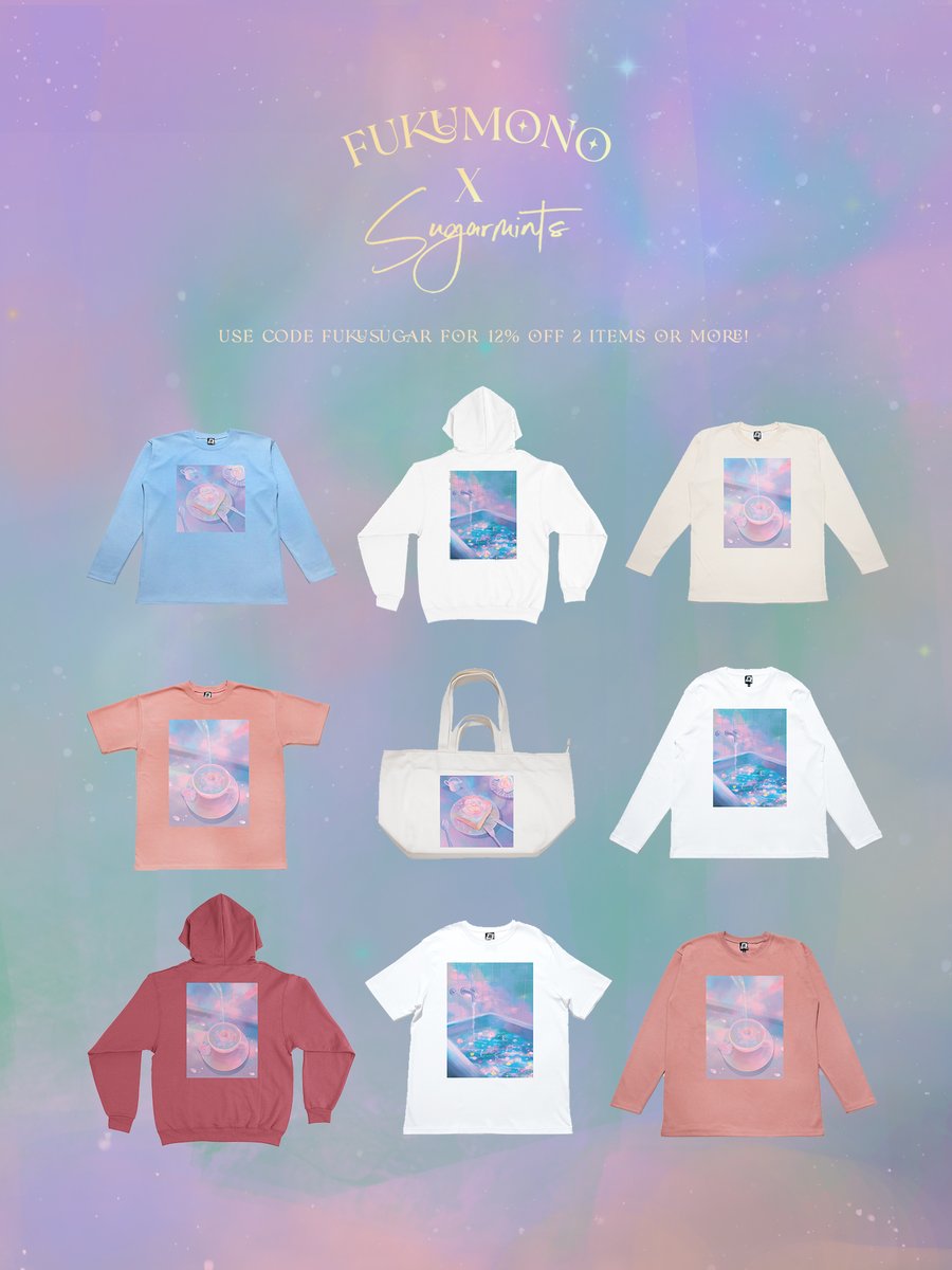 sugarmintdreams's tweet photo. Collab with @fukumonoby! Excited to launch new apparel designs and rugs~✨

https://t.co/EIP3XM3PgC https://t.co/stkld2T4mv