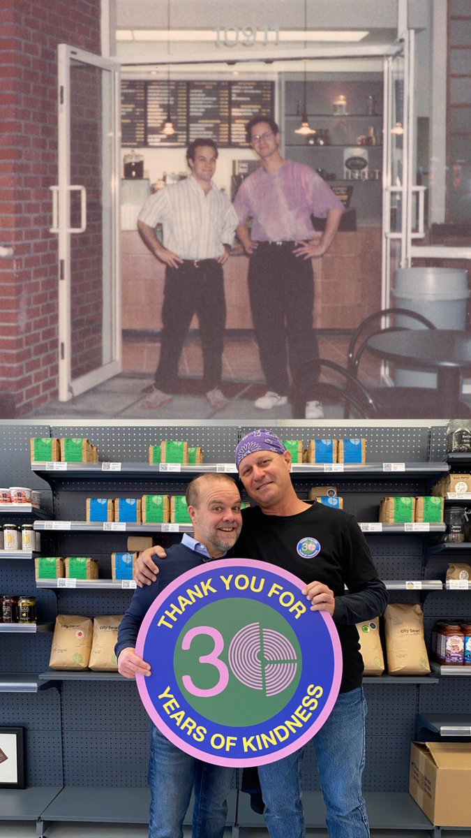 citybean's tweet photo. #throwbackthursday James and Sol, founders of the original City Bean in Westwood circa 1992 and the two reunited 30years later at The Shop at City Bean 2022 ❤️ https://t.co/07kt2cBiIF