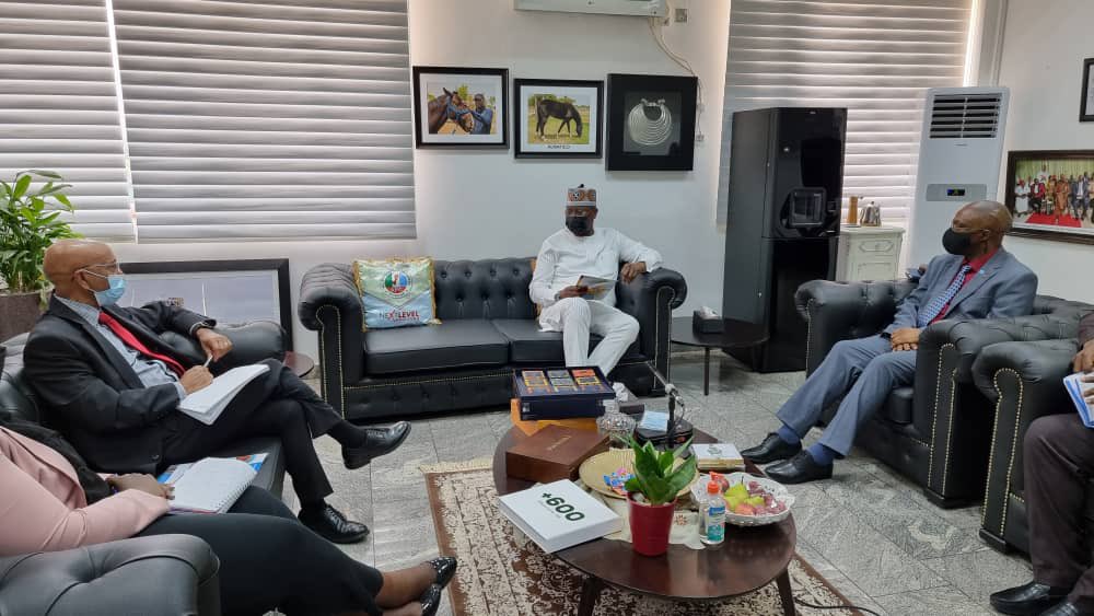 WMulombo's tweet photo. Today, I led @WHOAFRO team to meet with @BossMustaphaSGF to brief him on the Scoping Mission to Launch the Emergency Preparedness and Response Flagship,  named Strengthening and Utilizing Response Groups for Emergencies (SURGE) in Nigeria @BossMustaphaSGF https://t.co/SmvkSnWQ8C