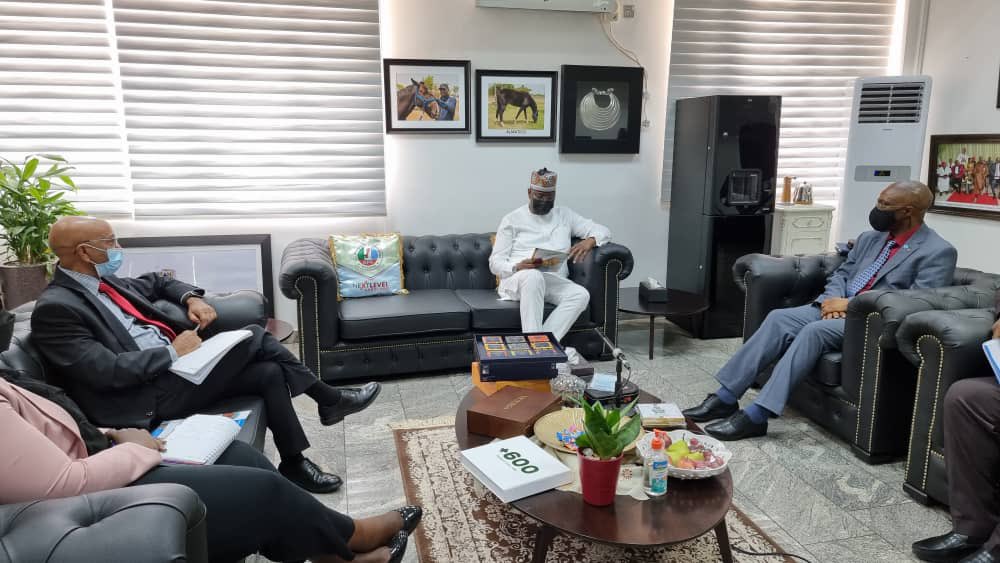 WMulombo's tweet photo. Today, I led @WHOAFRO team to meet with @BossMustaphaSGF to brief him on the Scoping Mission to Launch the Emergency Preparedness and Response Flagship,  named Strengthening and Utilizing Response Groups for Emergencies (SURGE) in Nigeria @BossMustaphaSGF https://t.co/SmvkSnWQ8C