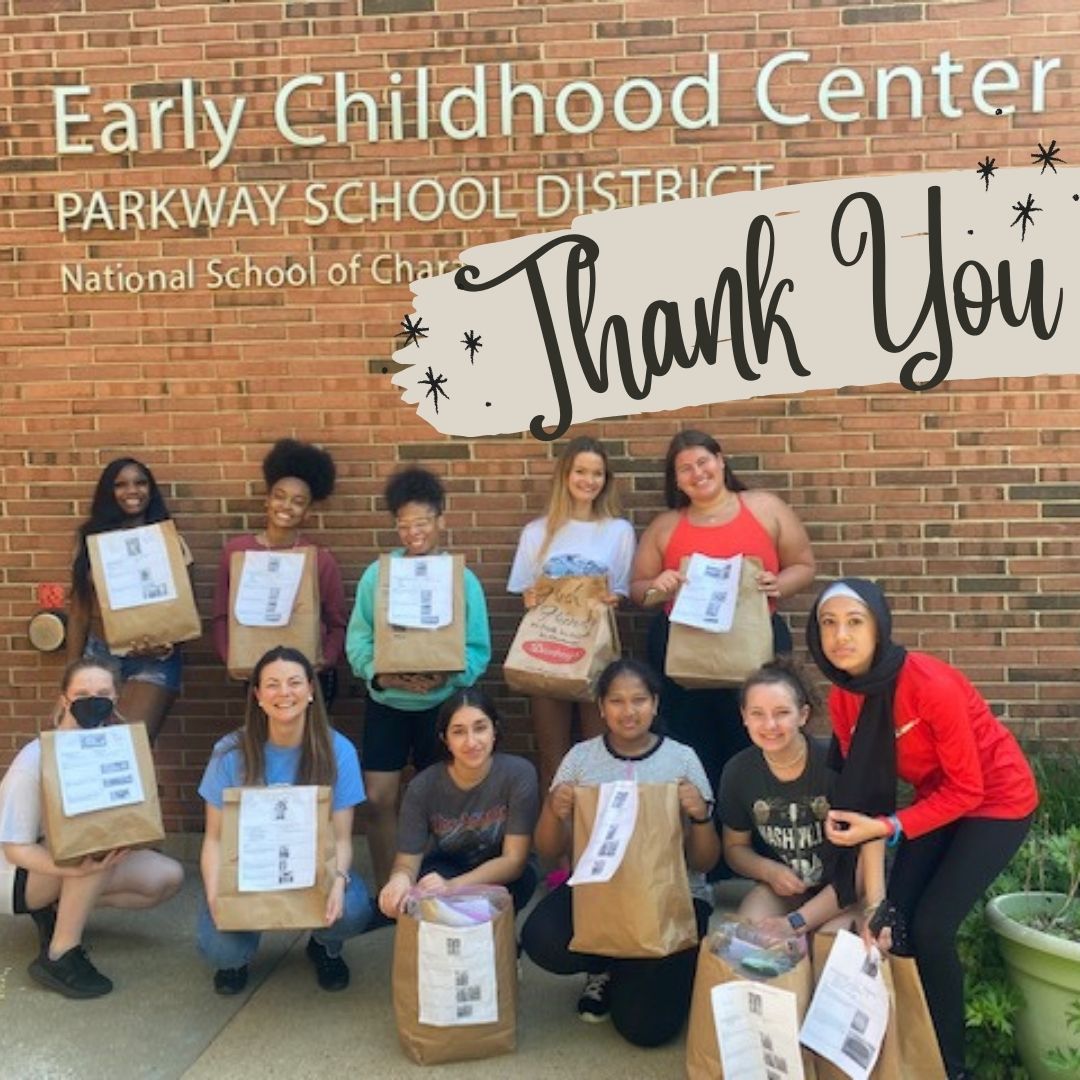 THANK YOU to the West High School students who made Take-Home kits for our preschool students with crafts to match a common children's book. #parkwayschools #parkwayproud #parkwaywest <a href="/PWestHighSchool/">Parkway West High School</a>