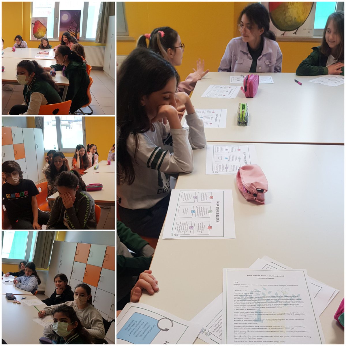 Öğrencilerimizin, ikna etme ve hayır diyebilme  becerilerini gelistirmeyi hedeflediğimiz   Sosyal Duygusal Beceriler grup danışmanlığımızın 2.oturumunu  tamamladık. <a href="/veyselgezicii/">veysel gezici</a> <a href="/OzgeHoca/">Özge Kalay Ok</a> <a href="/gulsenakssu/">Gülşen Arslan</a>