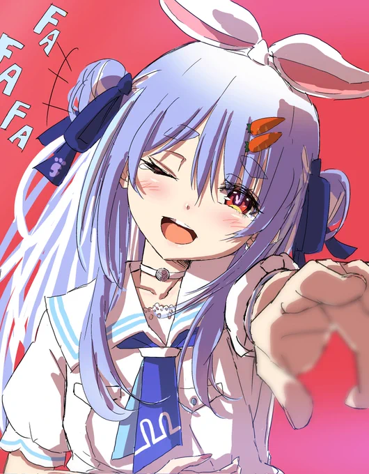 なにかを指さして爆笑するぺこーら😂
#ぺこらーと 