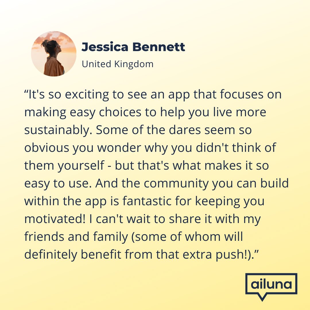 AilunaCommunity's tweet photo. User quote of the week💪
If you are using Ailuna and would like to share your experience too, we would love to hear from you! Give us a message 📩
#buildinghabits #lifestylechanges #appsforgood #userquote #apps #techforgood #userfeedback #tacklethecrisis #ailuna https://t.co/cwYS5YAf6R
