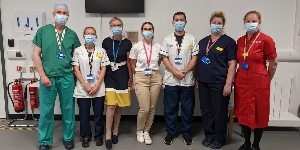 NHSEngland's tweet photo. NHS colleagues performed over two million diagnostic tests in March.

Teams like this one in Exeter are part of the NHS initiatives being rolled out to help patients receive faster care and tackle COVID-19 backlogs. https://t.co/Dnnj2B5Zr8 https://t.co/OYWqgJnNAG