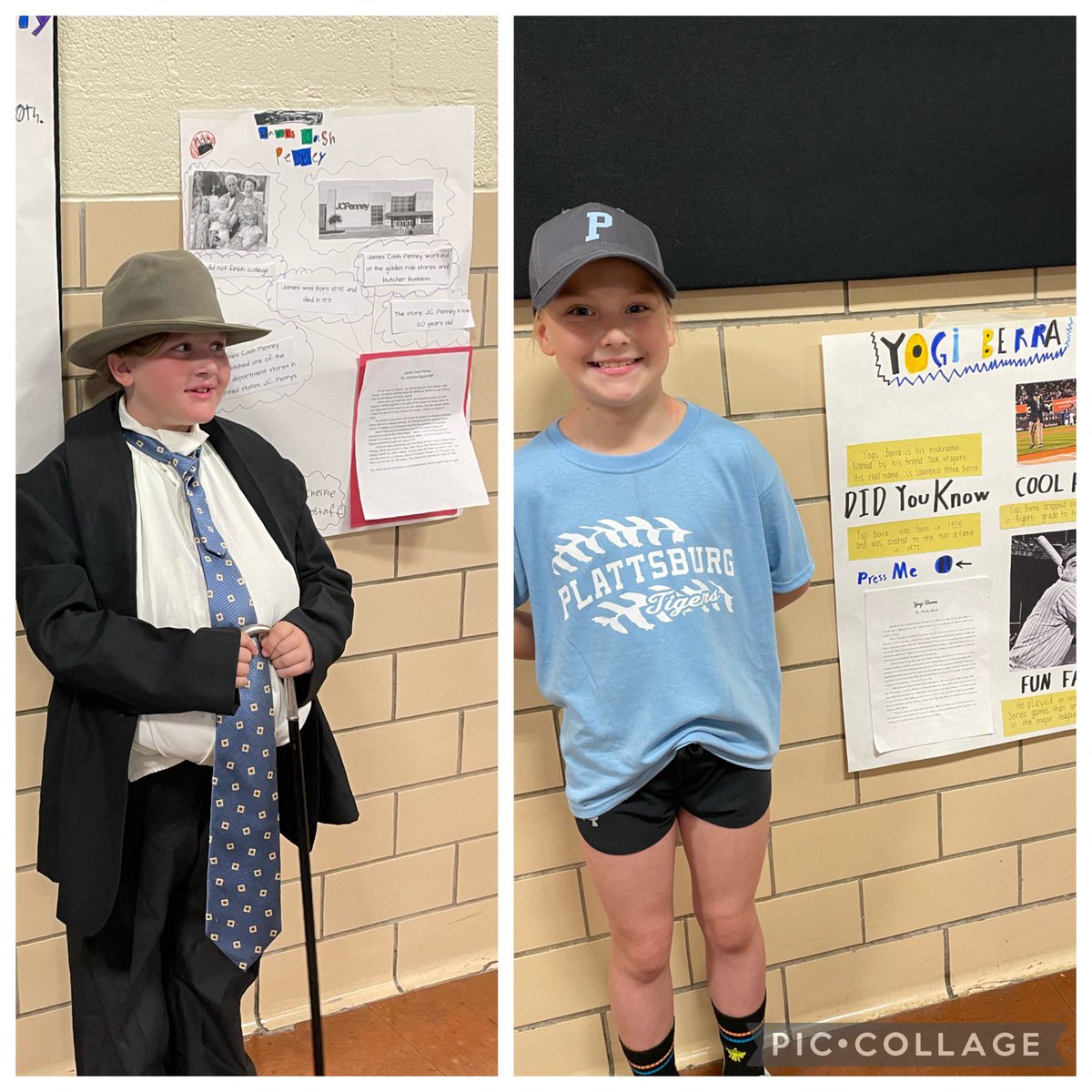 JenOberlander's tweet photo. 3rd Grade Famous Missourian Wax Museum was a success!! Kids did a great job today! Thanks to all that popped in!! @EllisElementary #MrsObieGrade3 forgot to snap more pics but here’s a few! https://t.co/93JS9WKthn