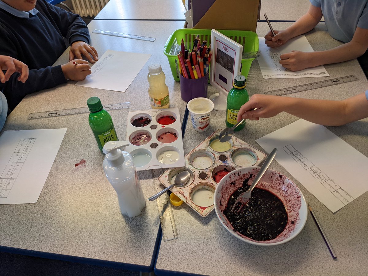 NethertonJI's tweet photo. This week our amazing Crest Superstars tried to find out what affects several substances had on blackberry stains in our investigation- 'Surprising Stains' @CRESTAwards #Nethertonscience https://t.co/tRgU9NAfCg