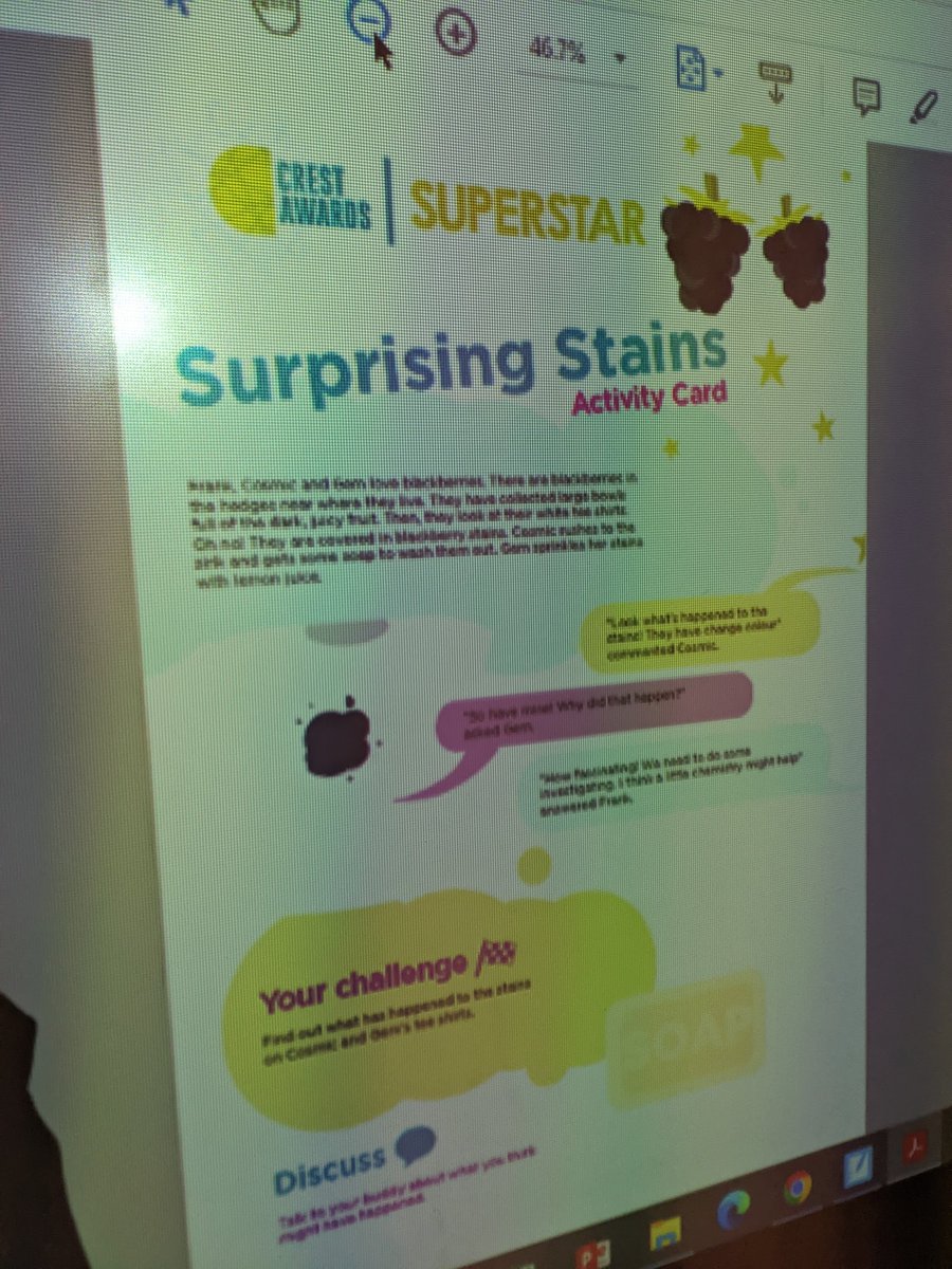 NethertonJI's tweet photo. This week our amazing Crest Superstars tried to find out what affects several substances had on blackberry stains in our investigation- 'Surprising Stains' @CRESTAwards #Nethertonscience https://t.co/tRgU9NAfCg