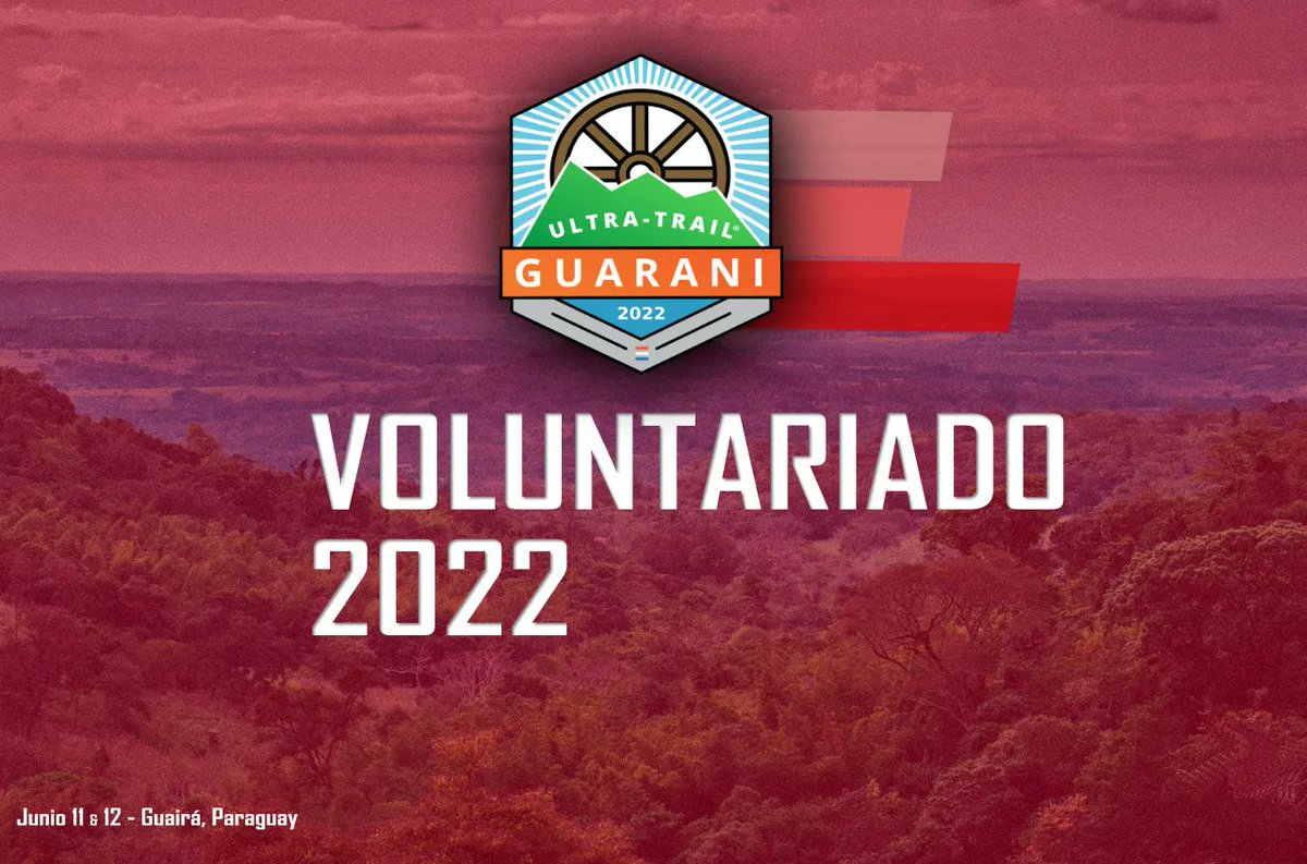 TrailGuarani's tweet photo. Cada año, a mitad de junio "No estoy disponible": soy voluntario en la UTG. Estaré a tu lado durante toda la carrera, seré tu amigo, tu familia, así que no te rindas y recibe nuestro aliento positivo cuando lo necesites. Regístrate como voluntario aquí: https://t.co/rDsb0NYxIU https://t.co/eKKDRwGBAS
