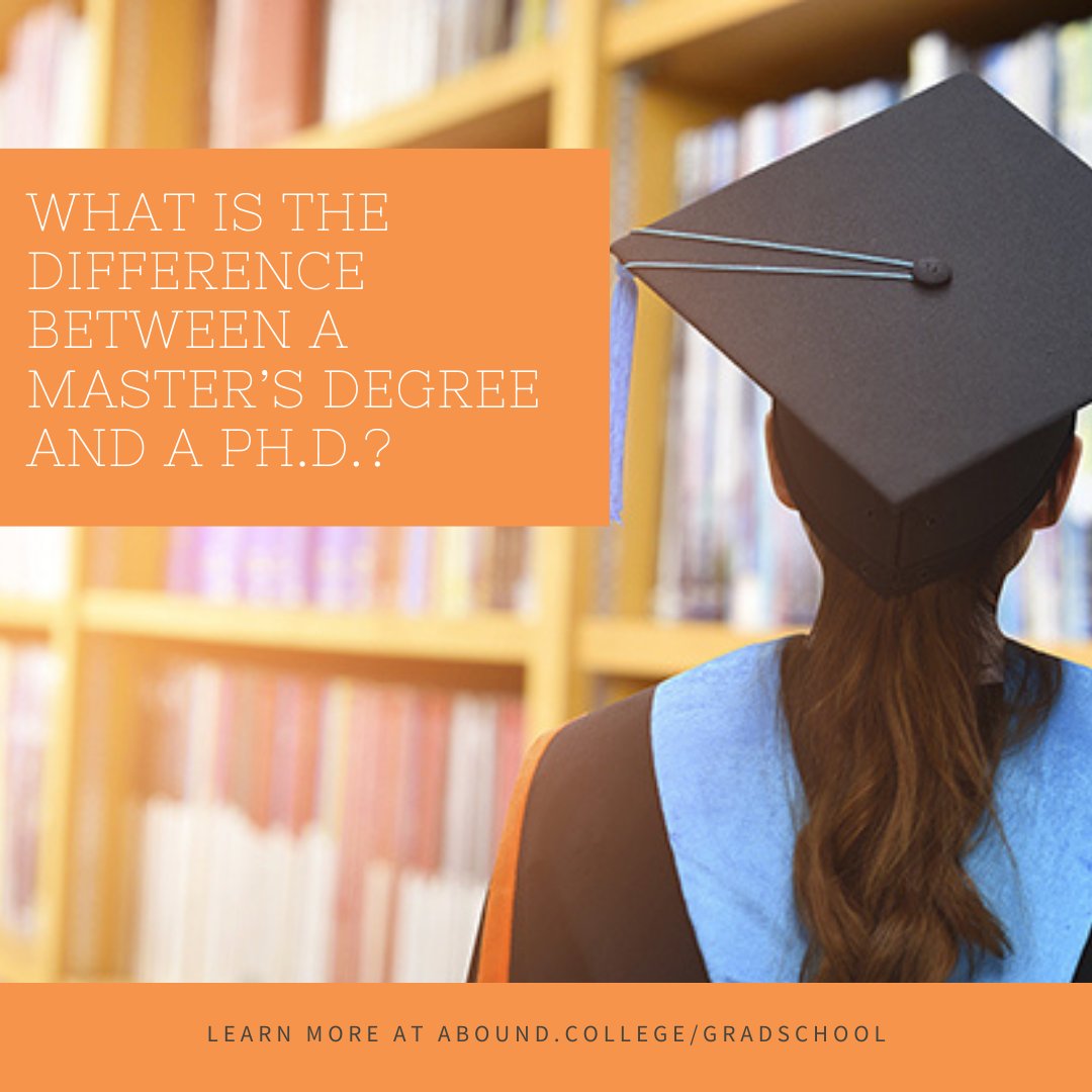 The most common types of advanced degrees are the master’s degree and the Ph.D. Both are great options for continuing education but still have many differences. These key differences include: 

- Course structure
- Degree length 
- Cost
- Career outlook

abound.college/gradschool/adv…