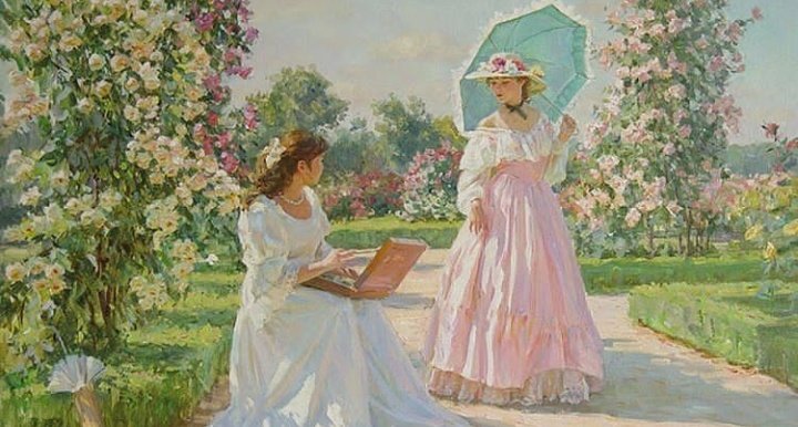 storiadellart's tweet photo. in the garden. https://t.co/39O4W1dHjJ