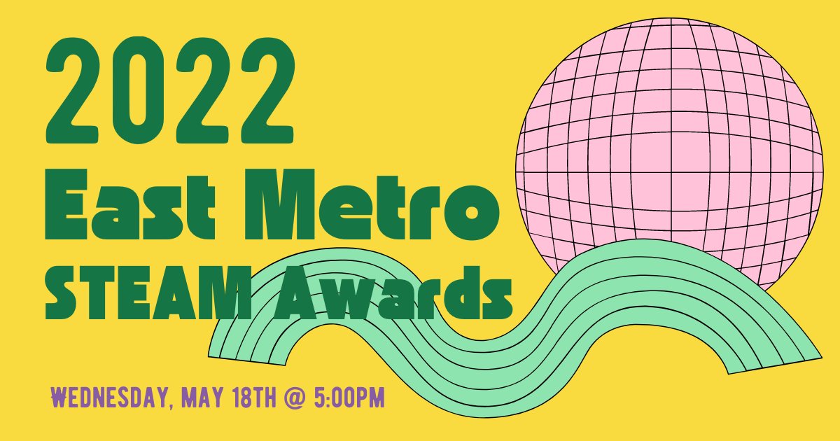 Join us next week at our 2nd Annual East Metro STEAM Awards! 🏆 
RSVP 👉 ow.ly/SMh450J5ONo