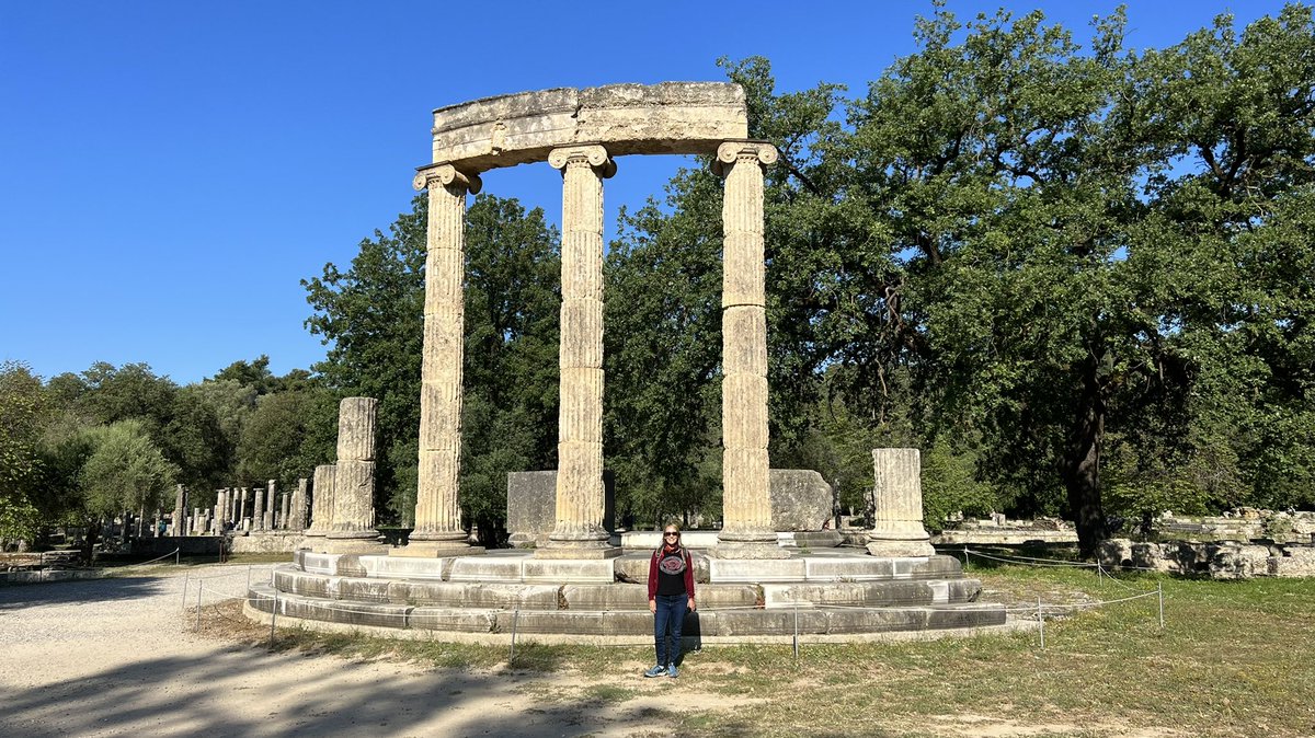 We are on a motorhome tour from #England to #Greece, currently exploring #AncientOlympia