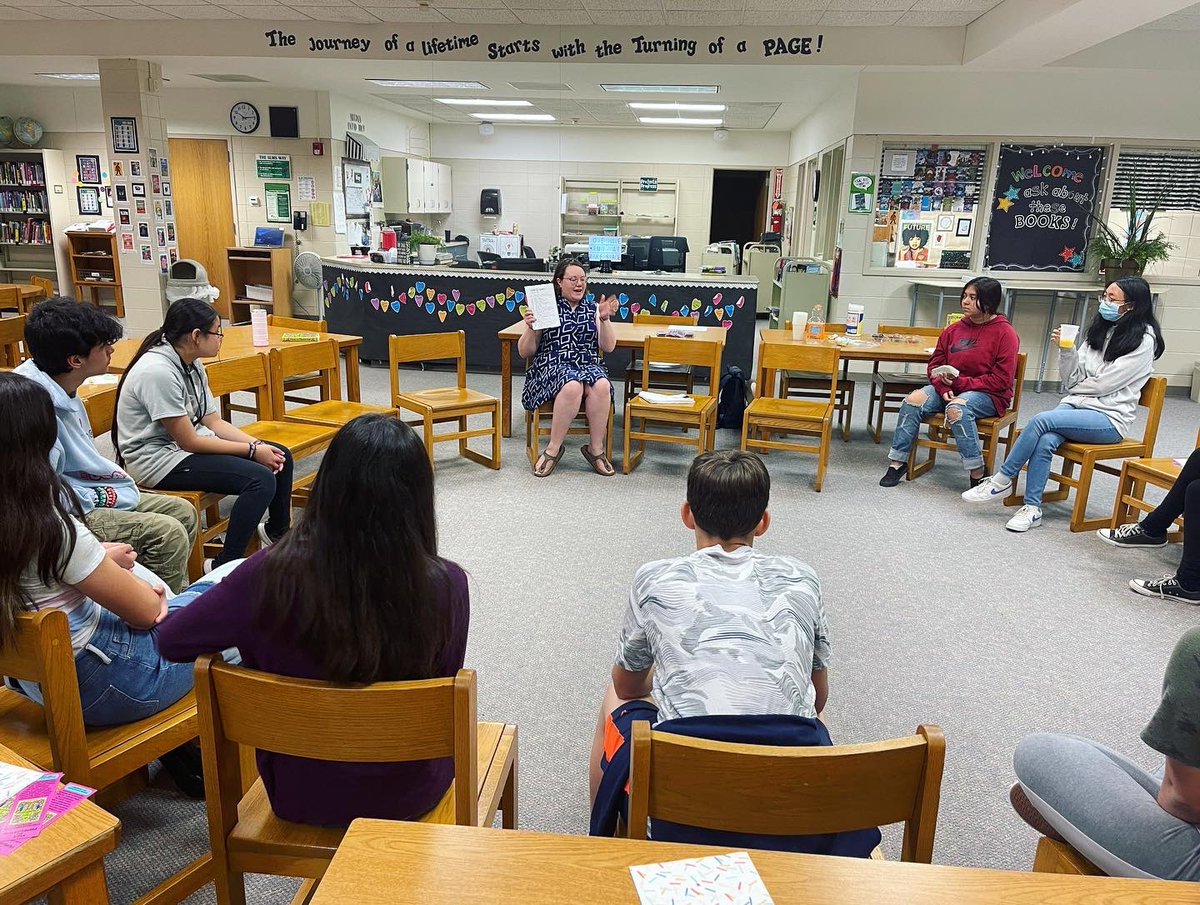 joannafreking's tweet photo. Our book club had the the best morning today when we met author @TirzahPrice who wrote Pride and Premeditation! We learned about the writing and publishing process and her inspiration for her books. We are all excited to read the next book! #AmericasSchool https://t.co/gRZMyYhUAW