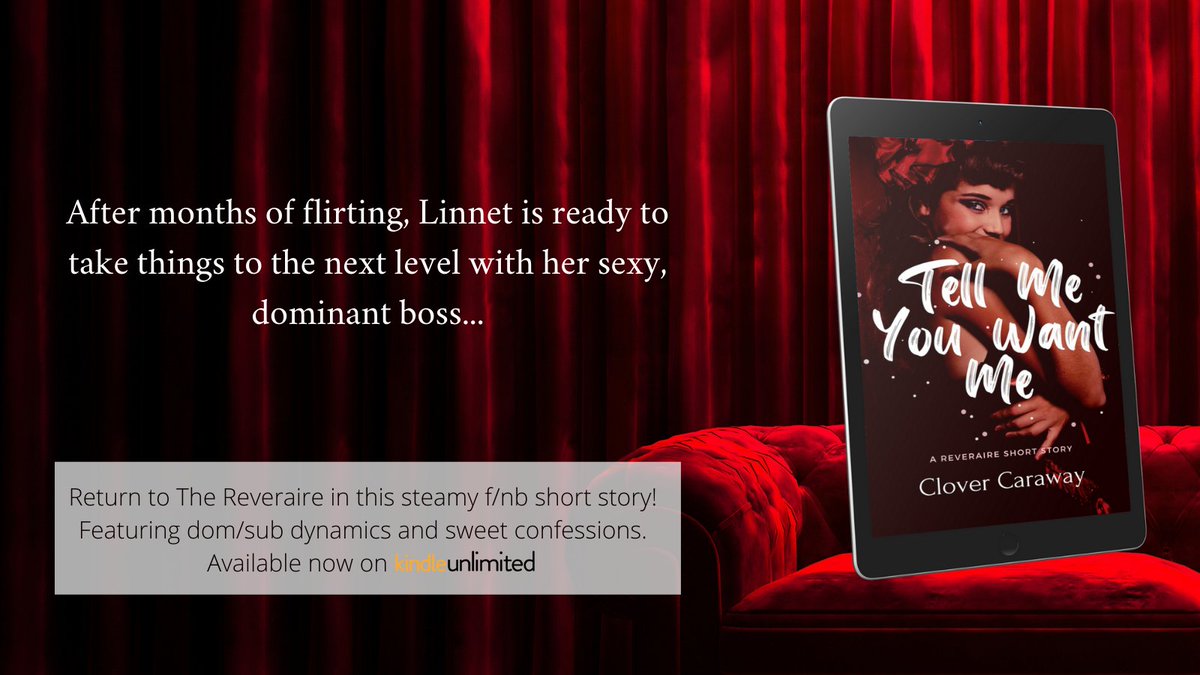 CloverCaraway's tweet photo. Time for another short story! This one features The Reveraire's siren and emcee as they finally make good on their game of sexy chicken ;D Really excited to introduce these characters to you, because they're both the love interests in next month's novel, as well! Link below ⬇️ https://t.co/rLV1I0hZka