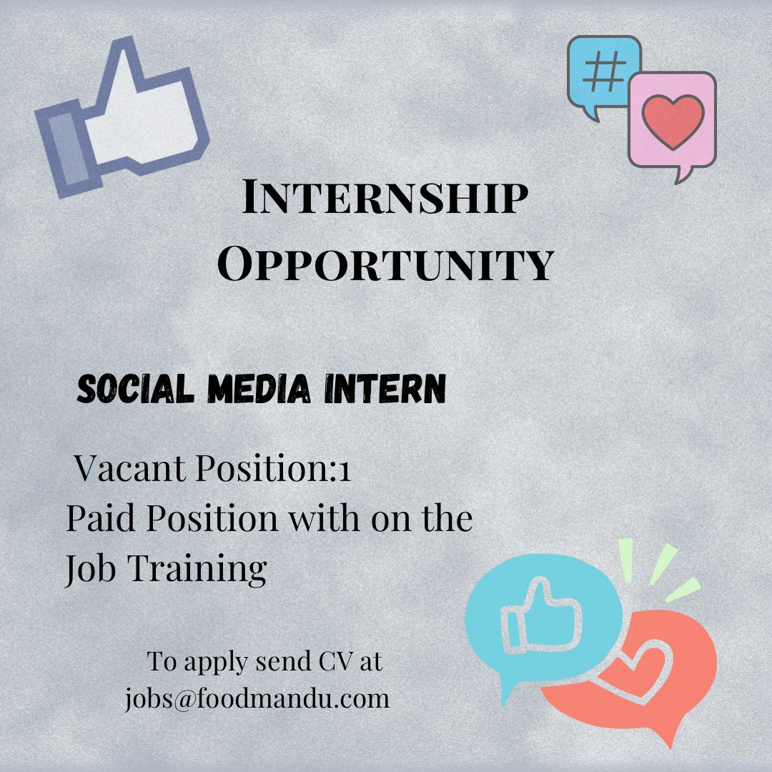InternMa's tweet image. Best wishes! 
#internship #maintern #internshipnepal