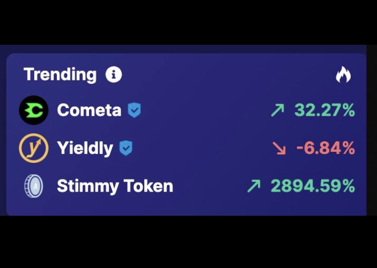 NikitaCometa's tweet photo. $META trending on @vestigefi 🛸 #Algotoken #Algorand #Cometa https://t.co/JIPwRd7xDH
