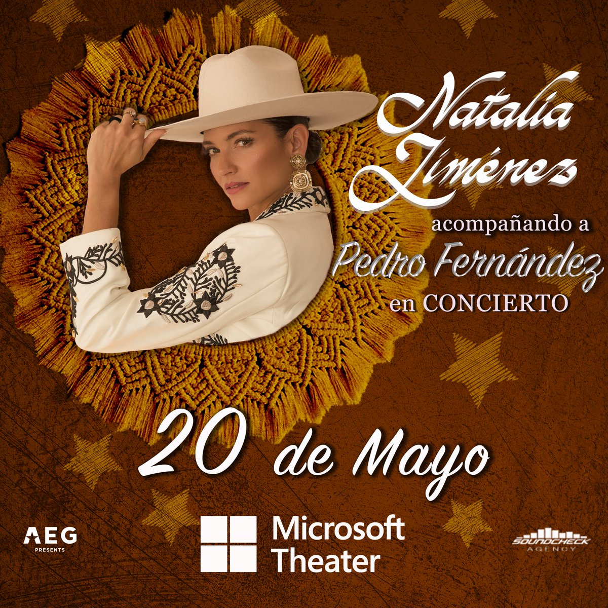NatharmyMundial's tweet photo. ✨Atención L.A 🇺🇸 Este 20 de Mayo @NataliaJimenez se estará presentando en el @MSTheater acompañando a su gran amigo y gran exponente de la música mexicana @pedro_fer 🇲🇽✨

🎫Adquiere tus boletos aquí:
https://t.co/gOXiZskBB8 https://t.co/nNFQSUDhMr