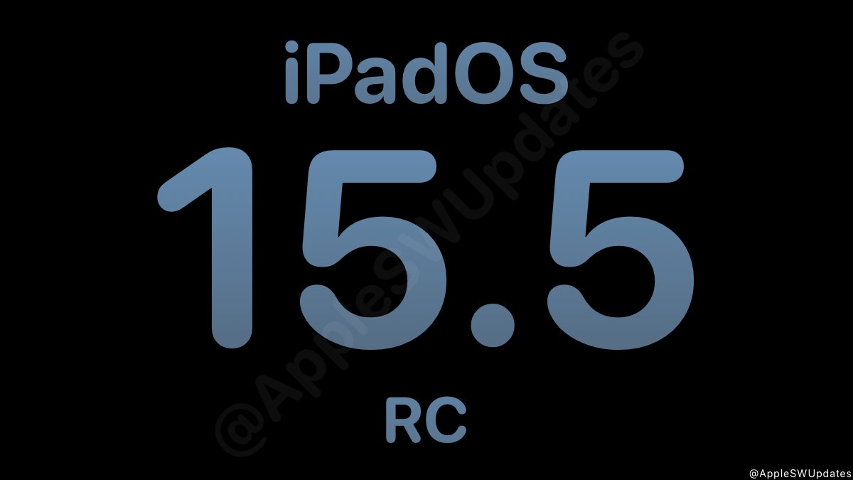 iSWUpdates's tweet photo. iPadOS 15.5 Release Candidate (19F77) has been released for registered developers and public beta testers. #iPadOS155 #RC #iPadOS155RC https://t.co/vjYSPXDySZ