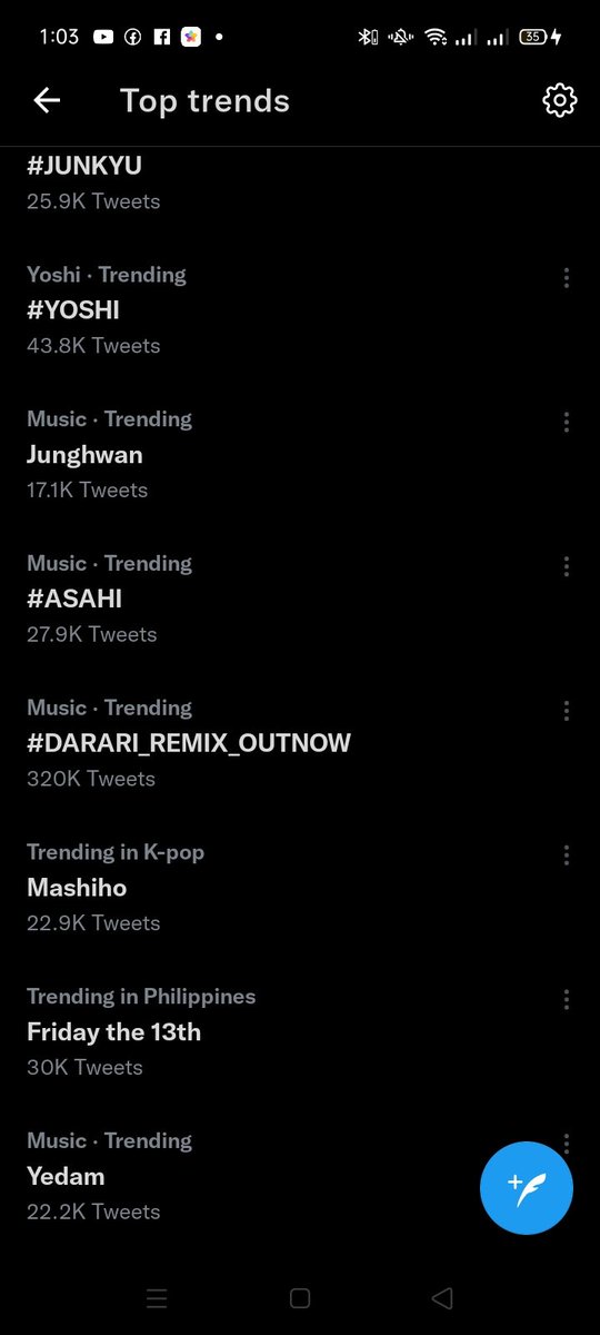 Nitueme12's tweet photo. #treasure_effect #DARARI_REMIX_OUTNOW #HYUNSUK #jihoon #yoshi #yedam #mashiho #junkyu #treasure #haruto #asahi #wannaone #doyoung #jaehyuk #jeongwoo #bangyedam #junghwan watch treasure dararari remix now 😁😎🤟🤟🤟 https://t.co/U0JWjbF2CH