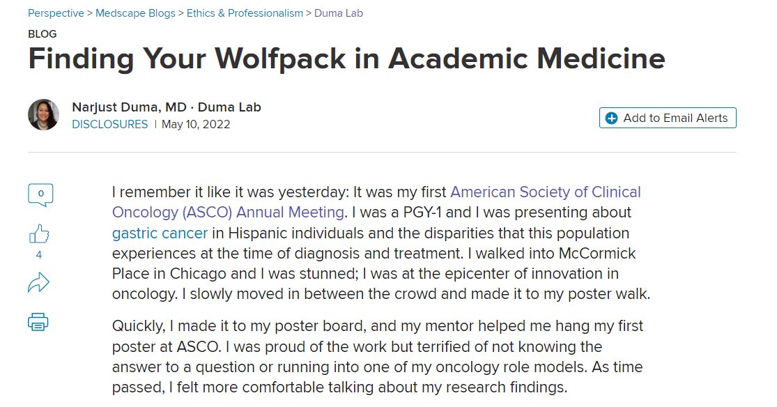 NarjustFlorezMD's tweet photo. Check our #DumaLab @Medscape Blog!
Oncology has gifted me sisters. Dr. @fumikochino is one. Away from home but close to my wolfpack
"We both laughed about the fact that we were entirely out of place with our posters. That sense of being "out of place" made our friendship grow" https://t.co/QPJKEoTsLS