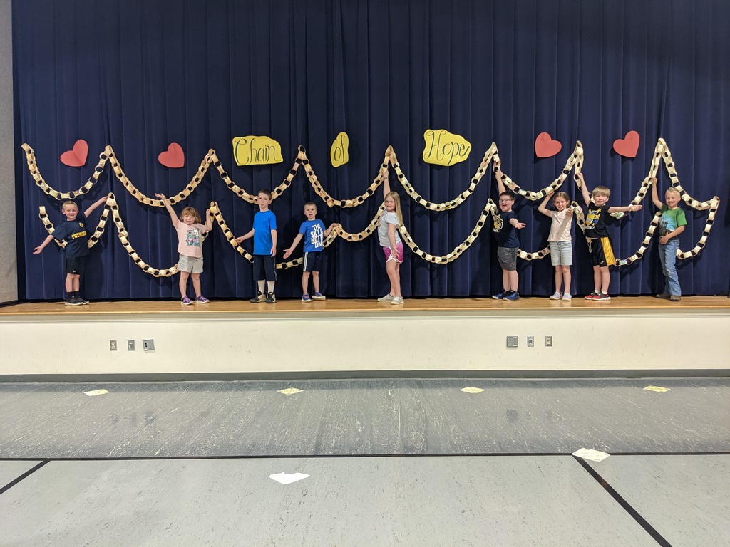 Thank you to our wonderful students, staff and community members for your generous donations for the Chain of Hope fundraiser benefiting Ukrainian refugees.  We raised over $733.00!!