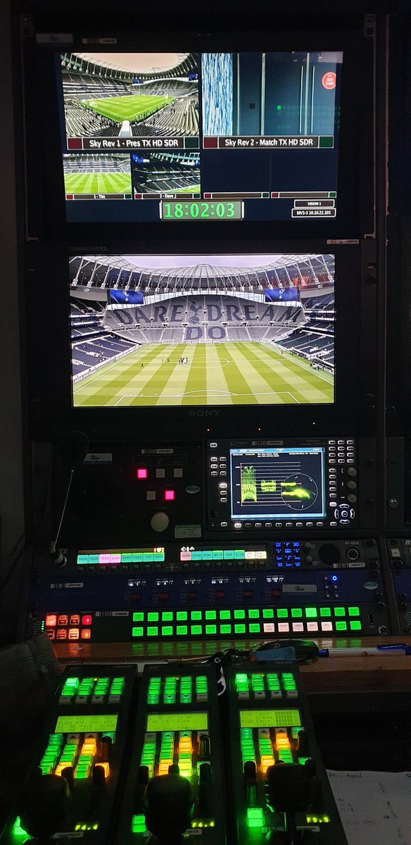 visionengineer's tweet photo. Vision Supervising the @SpursOfficial vs @Arsenal match this evening for #SkySports with @NEP_UKI 
#TOTARS https://t.co/vJhnoO58hh