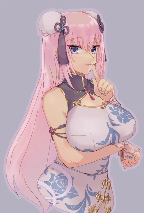 チャイナお団子ダショルカさんがめっちゃ好き、という絵 #prsk_FA 