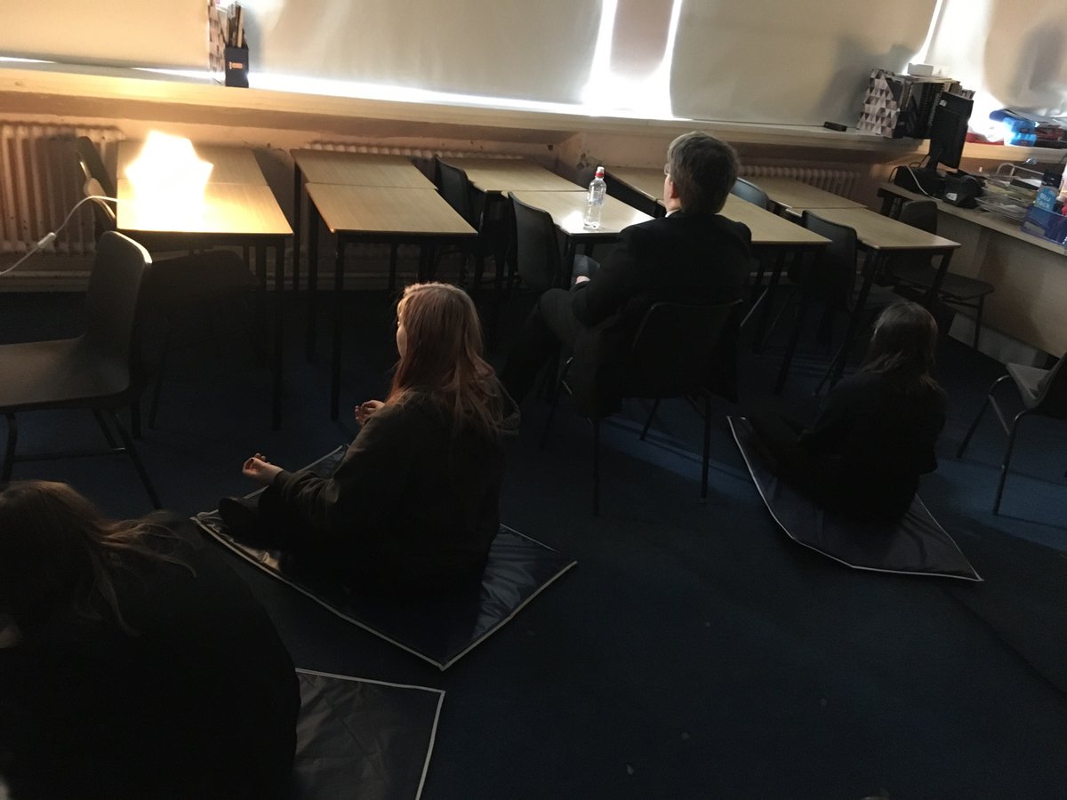 LenzieHWB's tweet photo. Thanks to Mrs Wilson for running a mindfulness session this lunchtime as part of our #MentalHealthAwarnessWeek events at Lenzie! To be continued next Thursday in B17 https://t.co/WrFfCAcwjZ