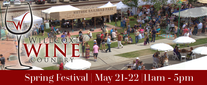 Willcox Wine Festival 5/20-22
…llcox_spring_fest_2022.eventbrite.com

#arizona #arizonawine #wine #vineyard #festival #livemusic #willcox #willcoxwine