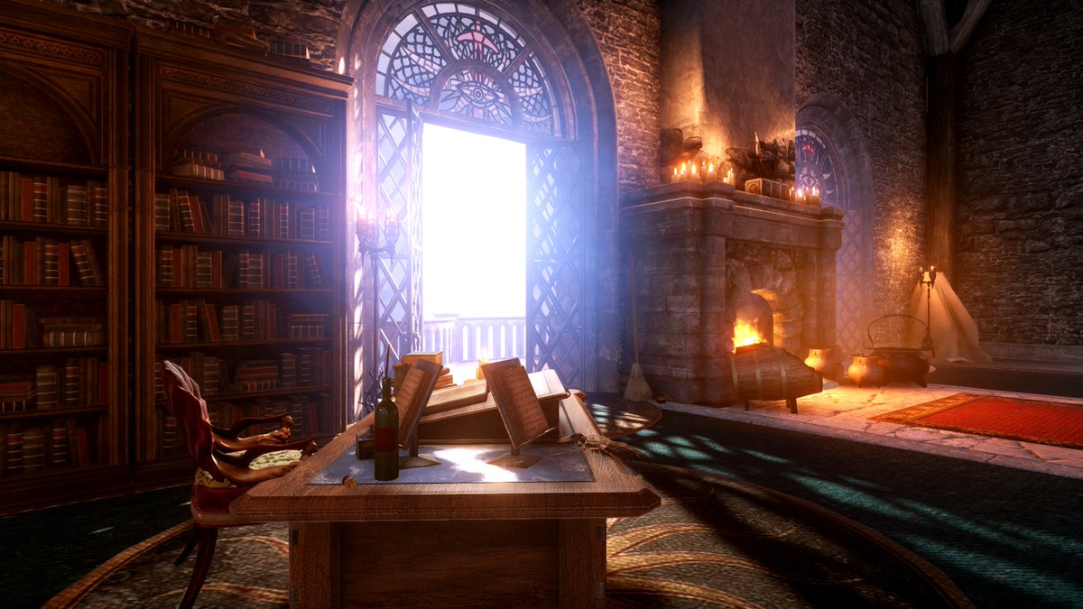 StefanieMcMaken's tweet photo. Skyhold 🏰
(tap to enjoy) 

#DragonAgeInquisition #IPlayBioWare #VGPUnite #VPRT #VirtualPhotography #Gametography @bioware @dragonage https://t.co/y4ArFd6r8H