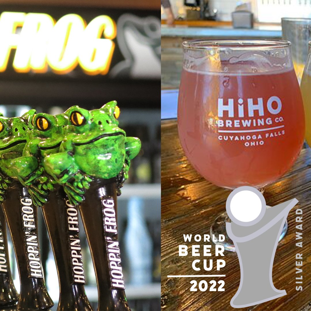 AkronSummitCVB's tweet photo. Just, WOW! @HiHObrewingco &amp; @hoppinfrog just won silver awards in the 2022 World Beer Cup Competition! The competition pits breweries from all across the world head-to-head, this year there was 57 countries entered! Make sure to check 'em out on the #SummitBrewPath! https://t.co/6iHzwpO9eC